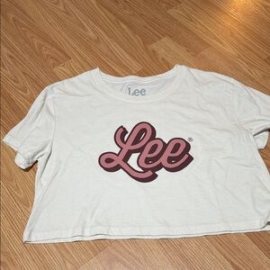 Lee Cream Tee with Gray Logo